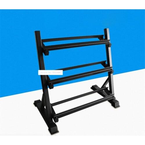 MD-05 Household Square Pipe Dumbbell Stand Gym Vertical Fixed Three-Layer Dumbbell Placing Rack Dumbbell Bracket Bearing 200kg