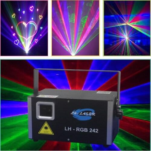 Mini Analog Modulation RGB laser stage lighting projector 2W rgb Laser Light,projector for party