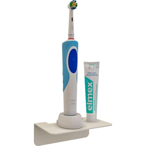 White Electric Toothbrush Holder and Toothpaste Holder bathroom shelves wall mounted kitchen multi-purpose rack bathroom sets