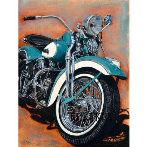2020 New diamond art crafts Motorcycle pattern Diamond Embroidery diamond mosaic diamond painting cross stitch christmas gift