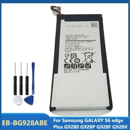 Original Replacement Phone Battery EB-BG928ABE For Samsung GALAXY S6 edge Plus G9280 G928P G928F G928V 3000mAh With Free Tools