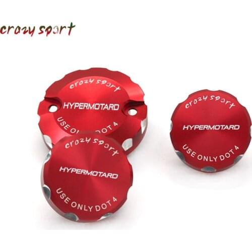 Front Brake Clutch Rear Brakes Fluid Reservoir Cover Cap For DUCATI Hypermotard 1100 Hypermotard1100 2007-2012 2011