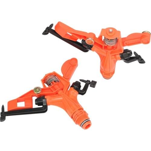 Plastic Orange 3/4" Male Thread Rotating Rocker Sprinklers 360 Degree Garden Irrigation System Spray Watering Nozzles 10 Pcs