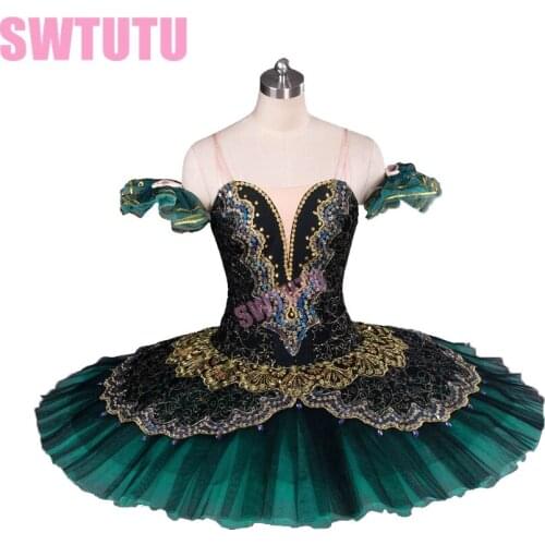 Adult black green professional tutu,red ballet tutus for performance black swan costume girls ballet tutuBT8941