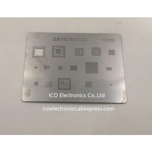 For Hongmi Redmi NOTE 4 BGA Stencil BGA Direct Heating Stencil CPU power wifi audio BGA reballing Direct Heating Template G1052