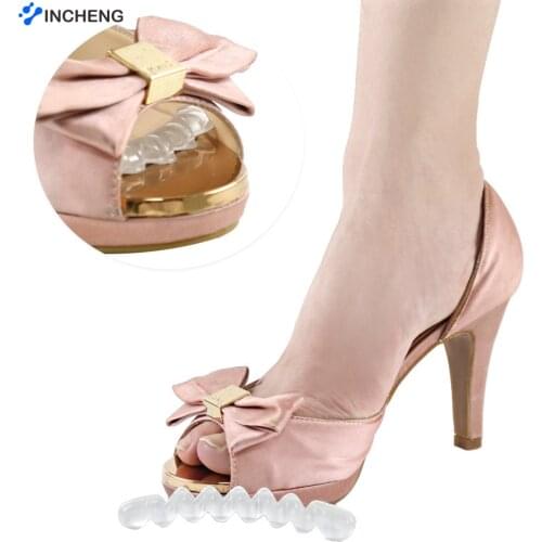2 Pcs Women Self-adhesive Gel Non-slip Summer Foot Patch Anti-wear Silicone High Heel Shoe Sticker Cushion Pad Foot Hind Care
