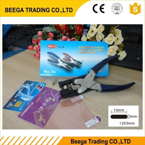 1/pcs Flat Hole Punch 3X13MM Square Flat Single Hole Puncher High Quality