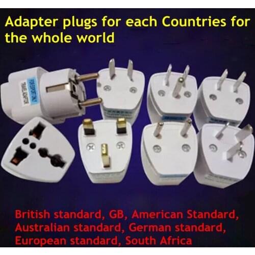 1 pcs Plug adapter for each Countries of the world USA Germany Russia Australia etc