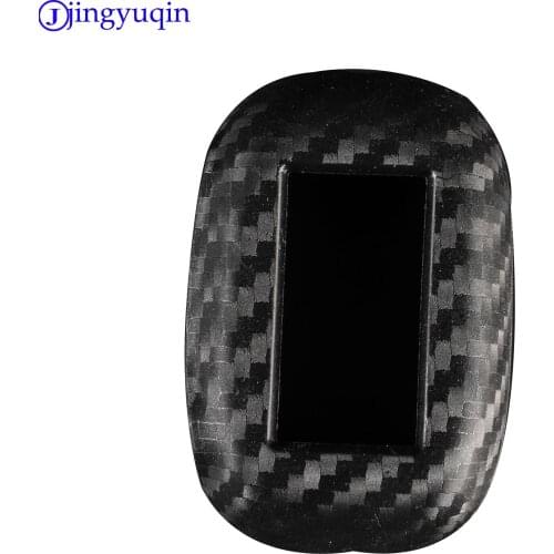 10pcs Carbon Fiber Silicone Key Case For Starline B92 B94 B64 Russian Version Two Way Alarm System Remote Car Key Cover Skin