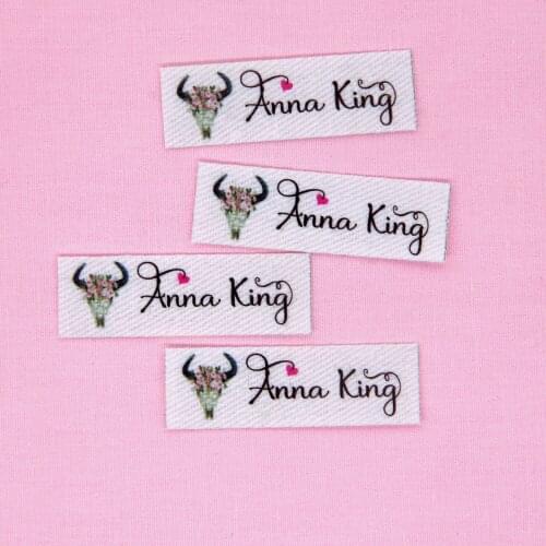 120 pieces Ironing Labels, Logo or Text, Personalized Brand , Clothing Labels, Custom Design, Fabric tags(YT212)