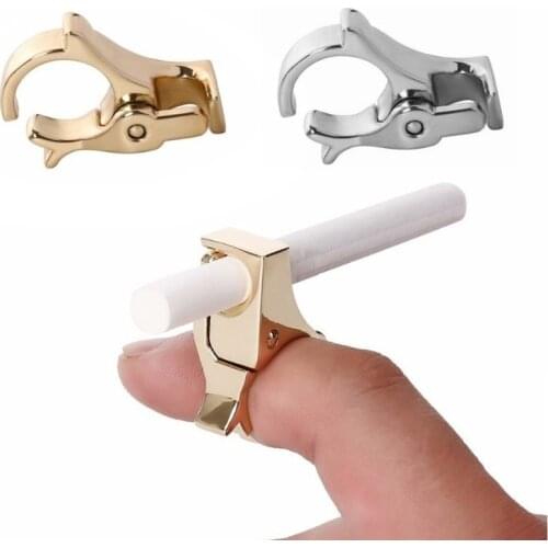 New Smoking Cigarette Holder Male Female Finger Prevention Smoked Ring Zinc Alloy Driving Smoking Clip Cigarette Accessories