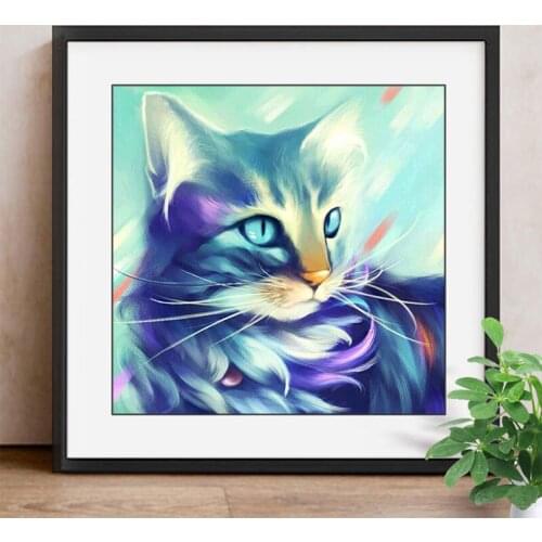 Diamond Painting Cat Full Square/Round Drill Diamond Embroidery Animals Mosaic 5D DIY Cross Stitch Decoration Home