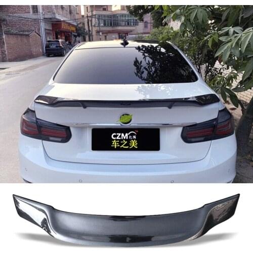 Car Trunk Spoiler Carbon Fiber FRP Auto Rear Trunk Wing For BMW 3 Series F30 2012 - 2018 Type R Refit Accessories Spoiler