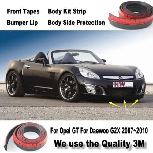 Car Bumper Lips For Opel GT For Daewoo G2X Front Spoiler Deflector Car Tuning / Body Kit / Strip Skirt / Anti- Scratch Stickers