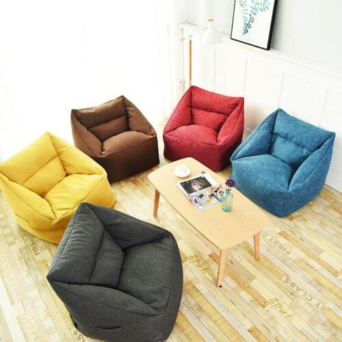 Croker Horse Lazy Sofa Bean Bag Covers Solid Chair Cover Without Filler/Inner Pouf Puff Couch Tatami Living Room Furniture Cover