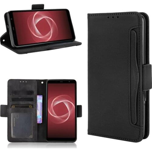 For Fujitsu Arrows Be4 Plus F-41B Cover Premium Leather Leather Flip Multi-card slot Cover For Fujitsu Arrows Be4 F-41A case