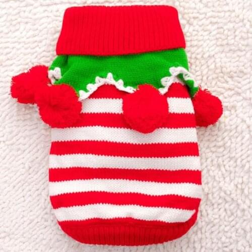 Good Quality Winter Cute Puppy Dog Christmas Jumper Winter Knitwear SweaterCat Dog Clothes Sweater