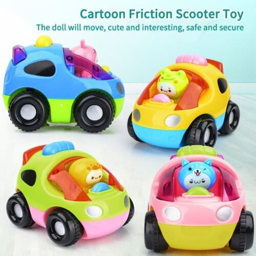 Car Toys for Baby Boy 1 Year Old Cute Cartoon Toy Car Kids Early Learning Educational Toy Birthday Gift Sliding Toy Car Model