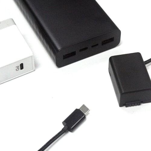 Type C Cable to DMW-BMB9 Dummy Battery DMW-DCC6 DC Coupler for DMC-FZ40 FZ45 FZ60 FZ70 FZ100