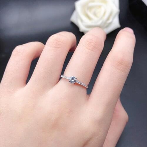 Slim 0.3ct Moissanite Rings White D Color Diamond S925 Silver Wedding Luxurious Jewelry Drop Shipping