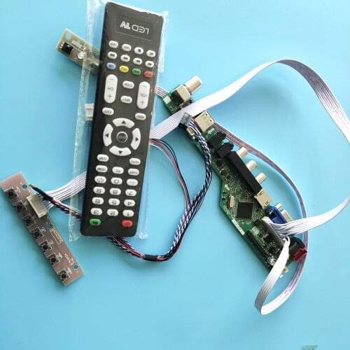 Kit for LP156WHB(TL)(B2) Screen panel LCD LED 15.6" Controller board driver 1366X768 TV AV 40pin LVDS HDMI USB remote VGA