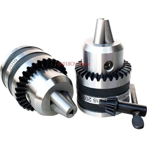 1 set new Drill Chuck range 3-16mm MT2 MT3 MT4 B18 Adjustable Keyless Self Tighten Collet Chuck with morse arbor Taper Shank
