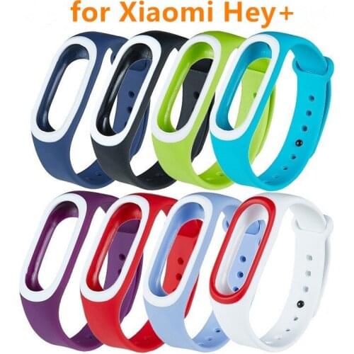New Smart Band for Xiaomi Hey Plus Silicone Watchband for xiaomi Hey+ Bands Replacement Wristbands Accessories mi band 100pcs
