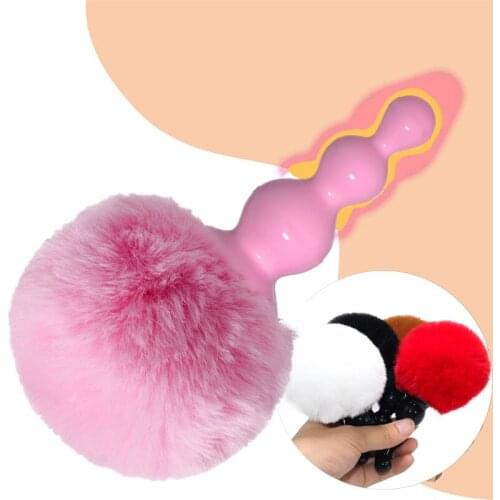 Adult Silicone Anal Plug Rabbit Tail Bullet Dildo Anal Erotic Sex Toys For Woman Men Prostate Massager Butt Plug Gay Buttplug