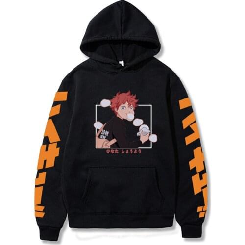 Haikyuu Autumn Winter Men Women Kawaii Loose Long Sleeves Tops Harajuku Funny Hoodies Sweatshirt