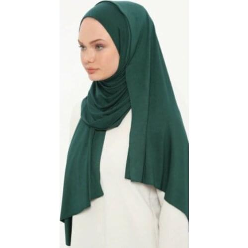 2014fashion Modal Ready Turban Hijab Scarfs Muslim Shawl Plain Soft Turban female Head Wrap turban foulard femme musulman - Emerald