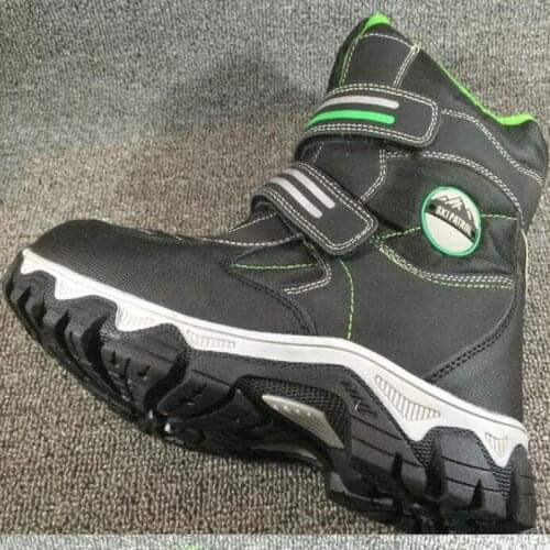 Boys snow boots girls shoes plush thick warm sports shoes student -30 degrees size 30 to 37 wallvell