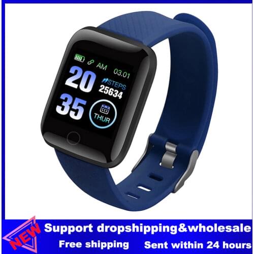 D13 116 Plus Smart Watch Women Men Electronics Smart Fitness Tracker With Silicone Strap Sport Smartwatch For IOS Android PK D20