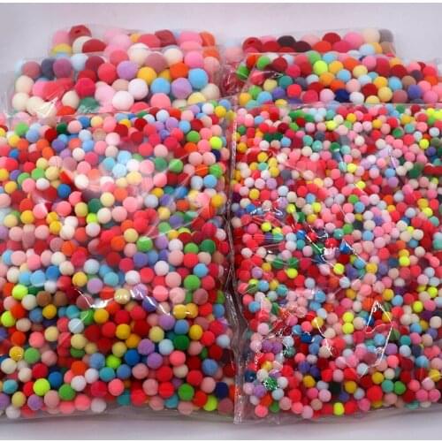 200g of Soft Flannel Fluffy Pompom Color Polypropylene Crafts Childrens Toys DIY Home Decoration Sewing Supplies Accessories