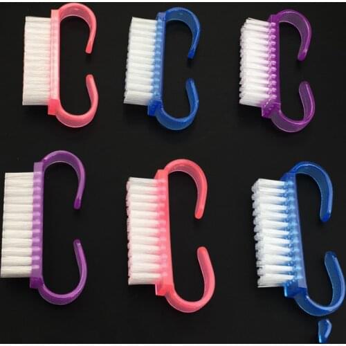 4pcs Cleaning Nail Brush Tools Manicure Brushes File Soft Remove Dust Small Angle Clean Nail Art Care