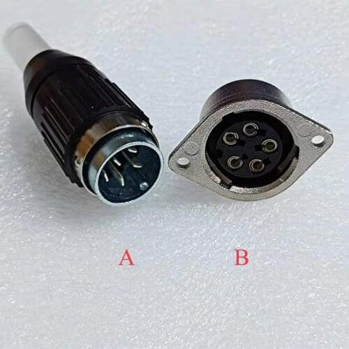 5 Pin Flat needle Male Female Connector Plug Sock For Tig Mig Welding