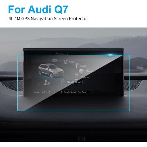 Car GPS Navigation Screen Protector for Audi Q7 4M Interior Screen Protectctive Tempered Glass Film Auto Car Accessories