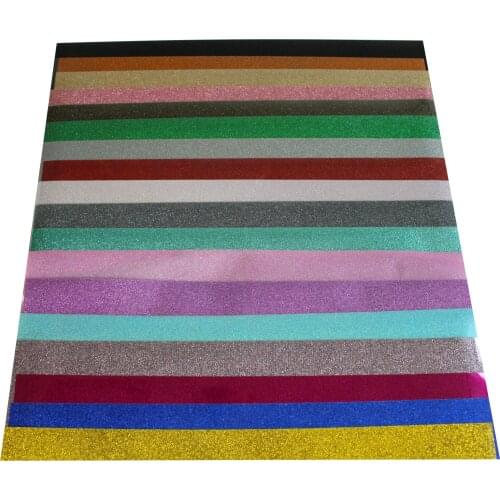 Free Shipping 1 sheet 30cmx50cm (12"x20") Glitter heat transfer vinyl for heat press machine cutting plotter