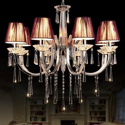 European luxury crystal chandelier duplex building lobby villa staircase bedroom hotel modern Chandelier free shipping