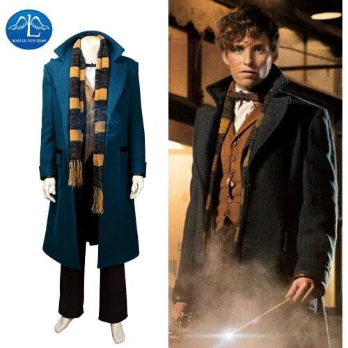 Fantastic Beasts and Where to Find Them Newtte Scamande Cosplay Costume Christmas Magical Wizard Cosplay Costumes Adult
