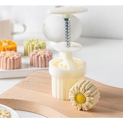 Cookie Cutter Mooncake Mould Moon Cake Mold Set with Auspicious Meaning Bath Bombs DIY Festival Decoration Hand Cutter R7UB