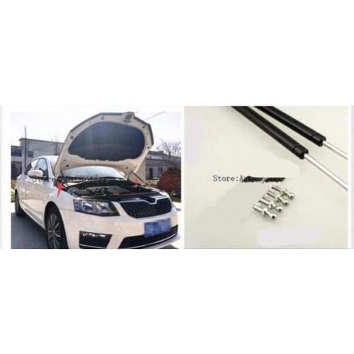 Two sides Auto Bonnet Hood Gas Struts Shock Struts Lift Supports For 2014 2015 2016 2017 2018 for Skoda Octavia a7