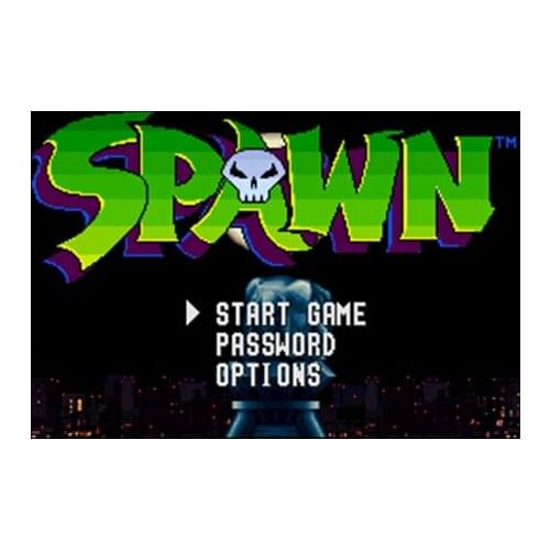 Spawn NTSC Version 16 Bit 46 Pin Big Gray Game Card For USA Game Players