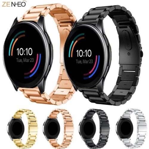 Classic Stainless Steel Wrist Band For Oneplus Watch Strap One plus Smartwatch Watchband 22mm Bracelet Replaceable straps