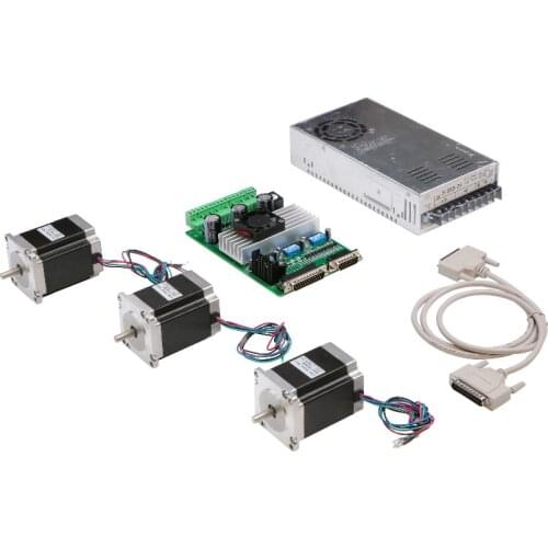 Hot Sell! Wantai CNC Nema 23 Stepper Motor 57BYGH603 1A 290oz-in+3 Axis Driver Board TB6560 Foam Laser Mill Engraver Kit