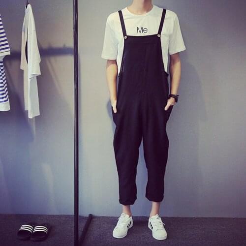 M-4XL ! NEW ! 2016 Mens fashion clothing Male bib pants linen pants casual loose pants fluid thin Singer costumes Free Shipping