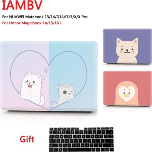 Cute animal Case For huawei Matebook 2020 Mate 13 14 Mate book X pro X ,Cases for Mate book D14 D15 MagicBook14 15 16.1+gift