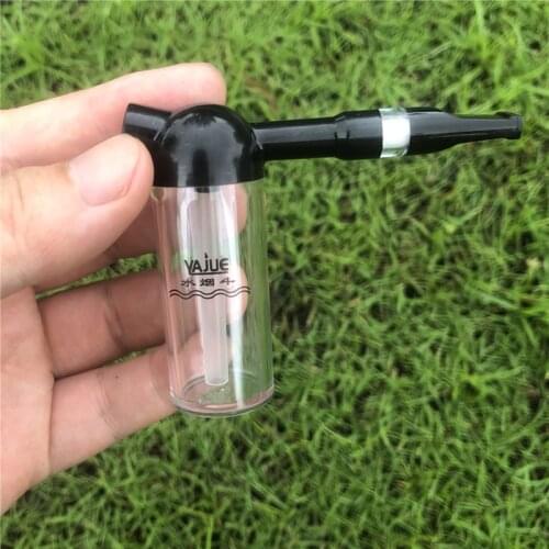 Mini Water Pipe Tobaaco Cigarette Holder Handheld Washable Mouthpiece Health Care Plastic Tube Filter Smoking Accessories