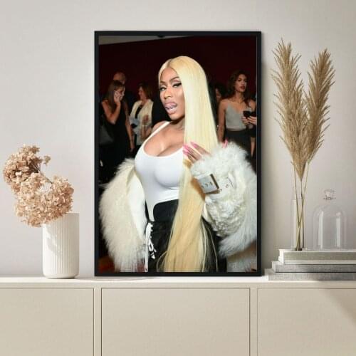 Nicki Minaj Poster Hip Hop Rapper Pop Music Star Album Canvas Print Art Wall Painting Home Decoration Gift