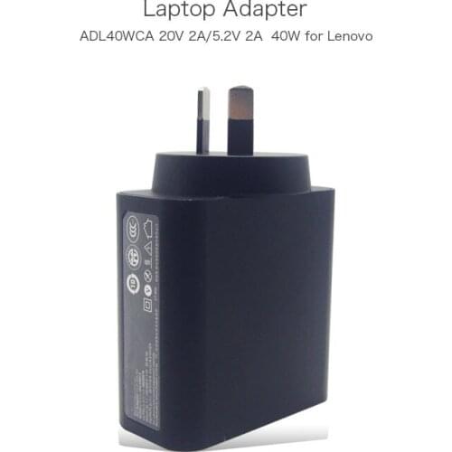 New Arrival ADL40WCA ADL40WCG ADL40WLG AC Adapter Charger 20V 2A 5.2V 2A USB Laptop Adapter For Lenovo Yoga 3-1170 Core i3 i5 i7
