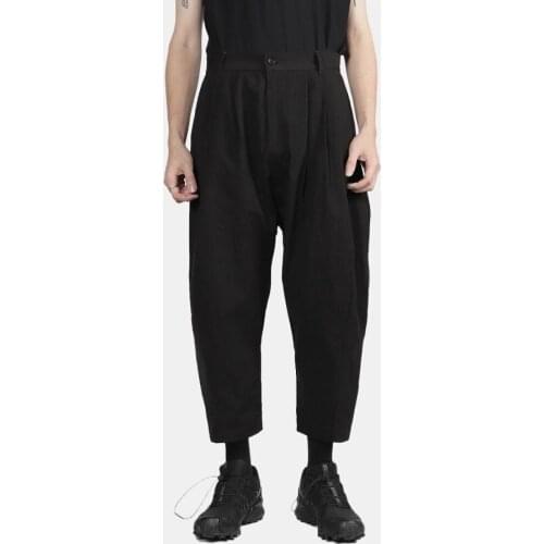 New 2020 Men and Womens Clothing Hair Stylist fashion Catwalk Loose Ninth Harem Pants Plus Size Singer Costumes